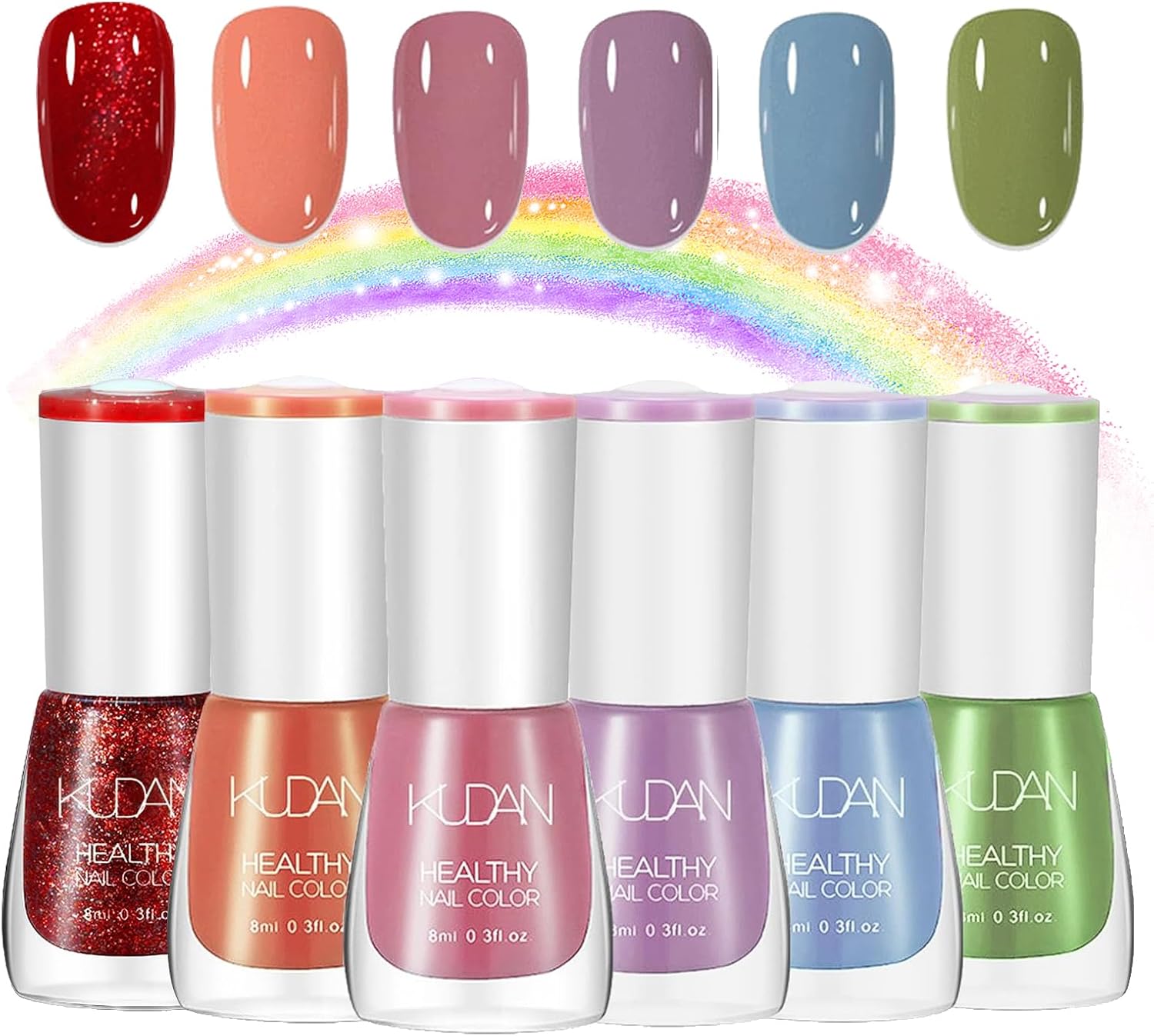 Kudan 6-Piece Healthy Nail Color Set